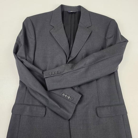 Brooks Brothers Blazer Mens 44 LG Gray 346 Wool Sports Coat Two Button Stretch - Picture 2 of 12